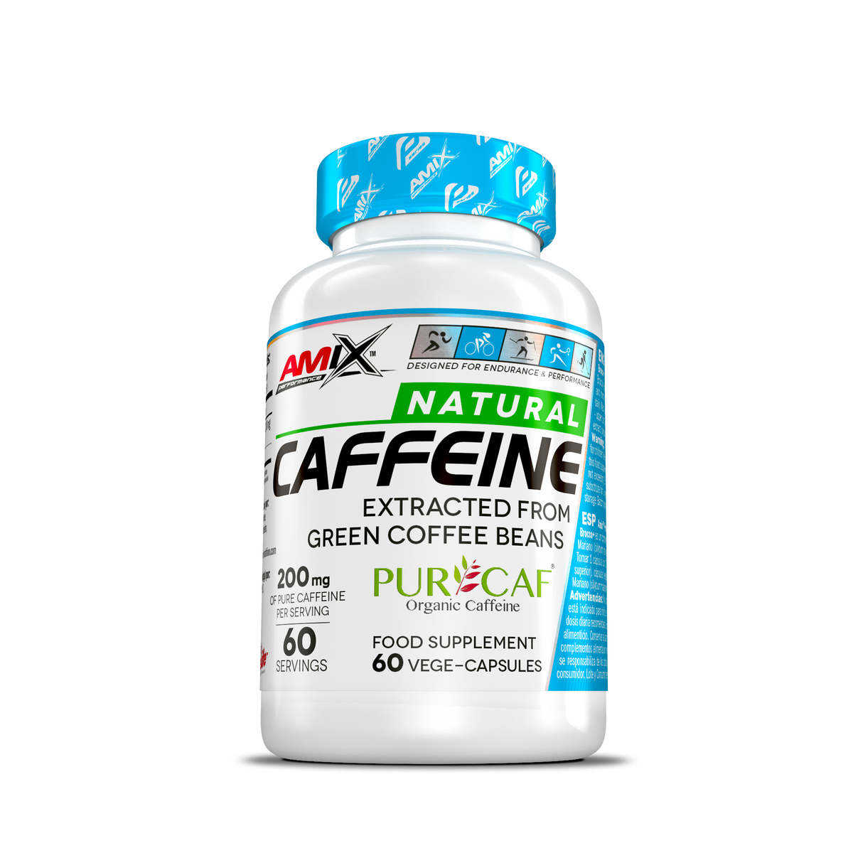 Cafeína Natural 60 caps - Amix Performance