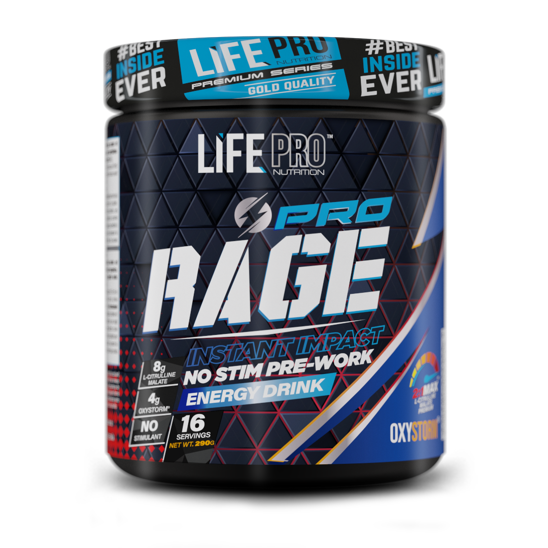 LIFE PRO RAGE PRO 290G CAFFEINE FREE
