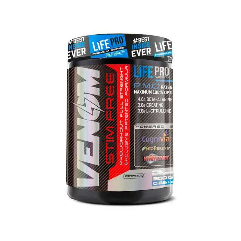 LIFE PRO NEW VENOM NON STIMULANT PRE-WORKOUT 300G