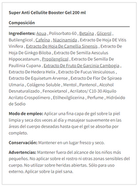 Super Anti-Cellulite Booster Gel