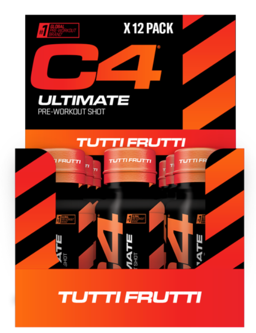 C4 Ultimate PWO Shot 60 ml x 12 Tutti Frutti