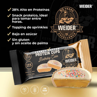 Peanut Butter Protein Cups Birthday Cake