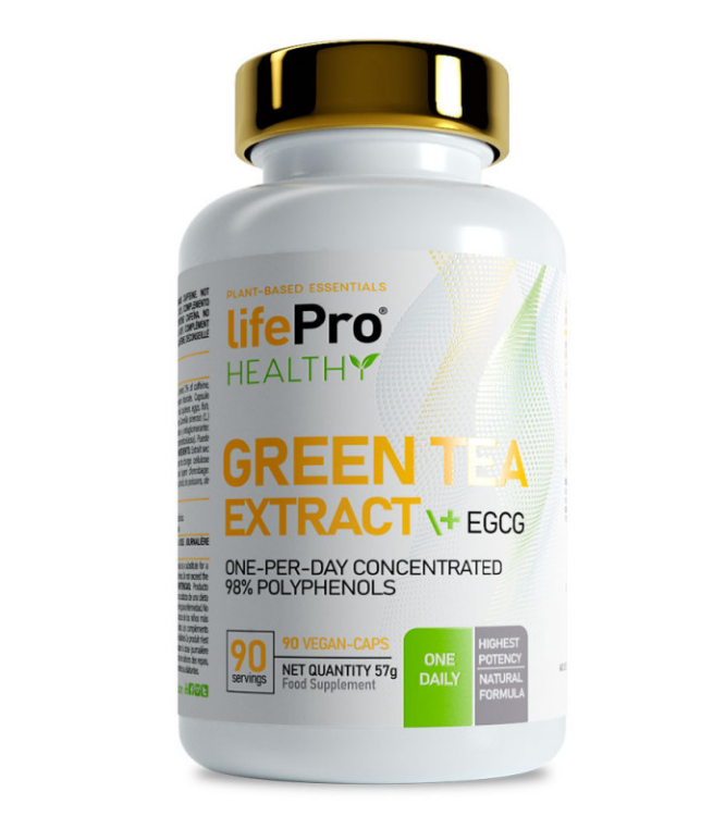 LIFE PRO GREEN TEA + EGCG 90 VEGANCAPS 98% POLYPHENOLS