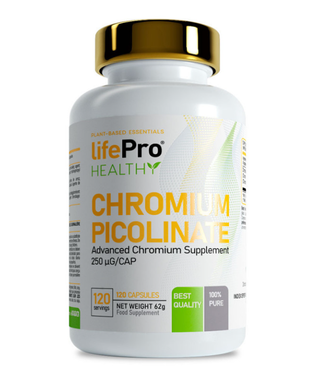 LIFE PRO ESSENTIALS PICOLINATO DE CROMO 120 CAPS