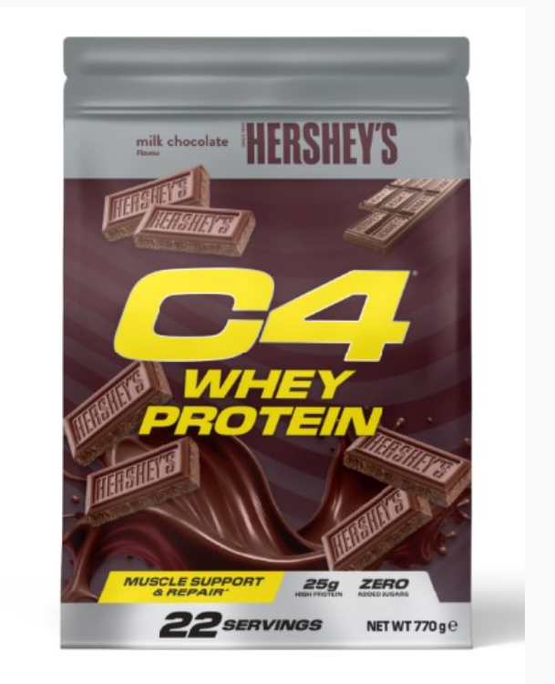 C4 Whey Protein Hersheys Milk Chocolate 22 serv